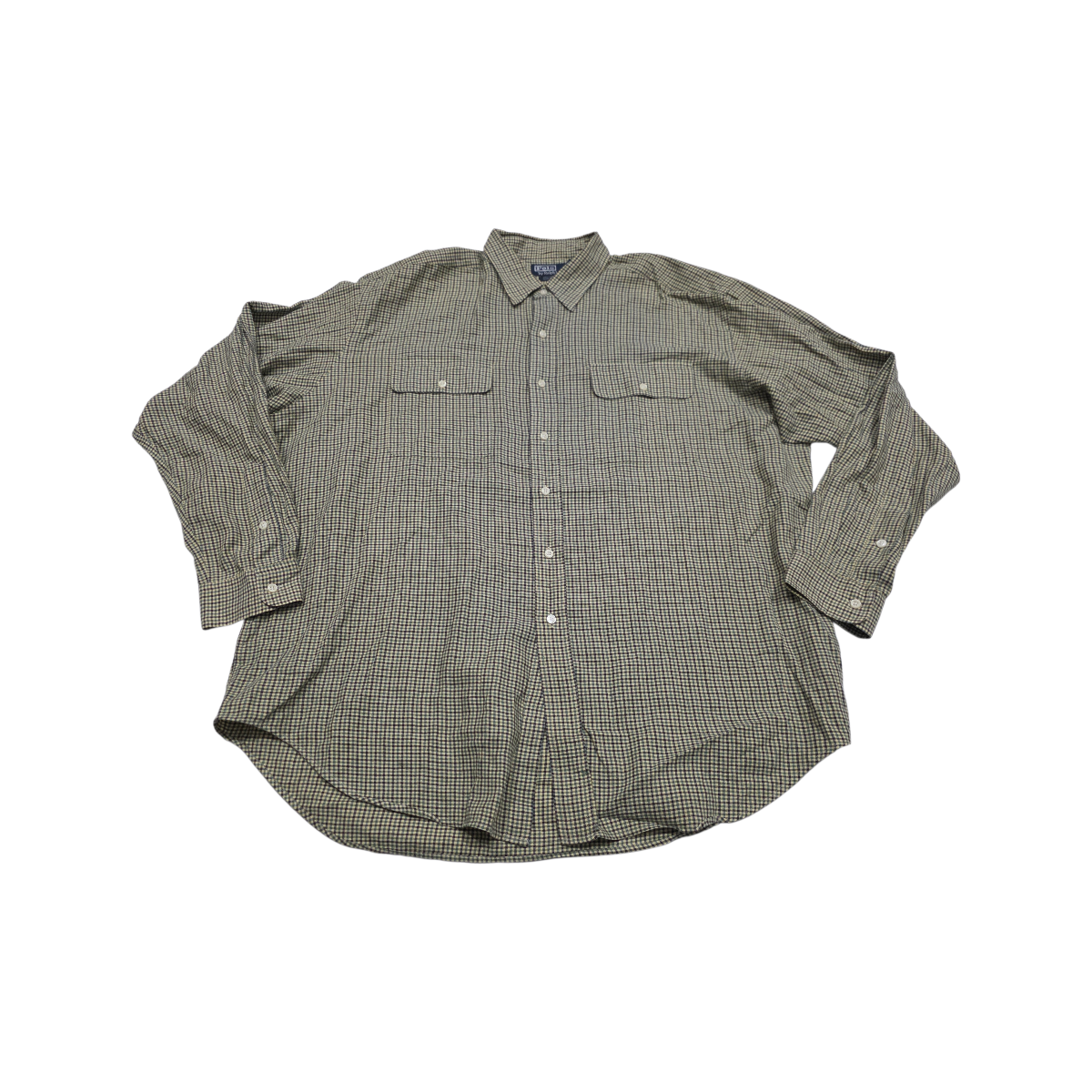 Camisa Ralph Lauren Xgrande Xl Cuadro Amarillo Y Verde