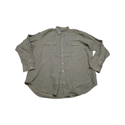 Camisa Ralph Lauren Xgrande Xl Cuadro Amarillo Y Verde