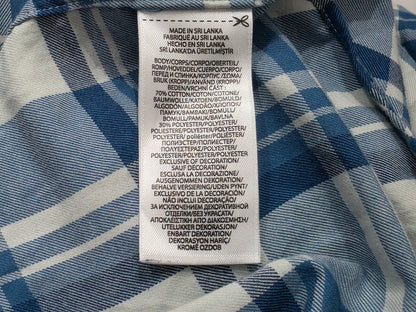 Camisa Ralph Lauren Xgrande Xl Cuadro Azul Y Blanco Franela