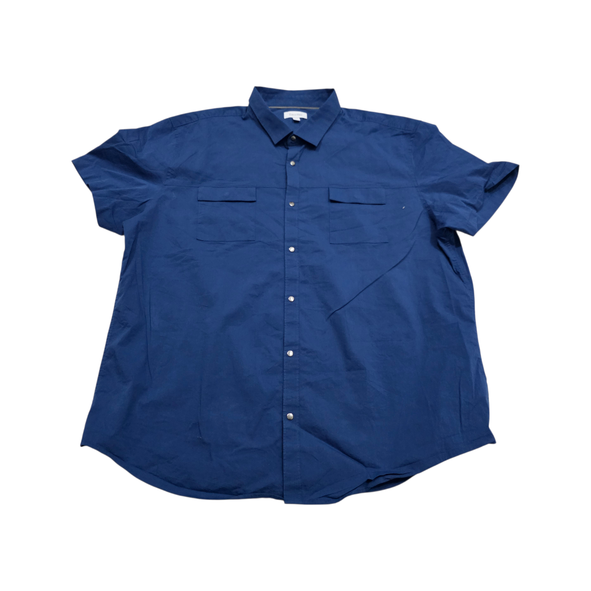 Camisa Manga Corta Calvin Klein Xxl Azul