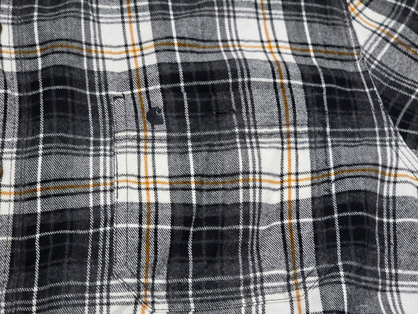 Camisa Relaxed Fit Carhartt 2xl Cuadro Gris Y Negro