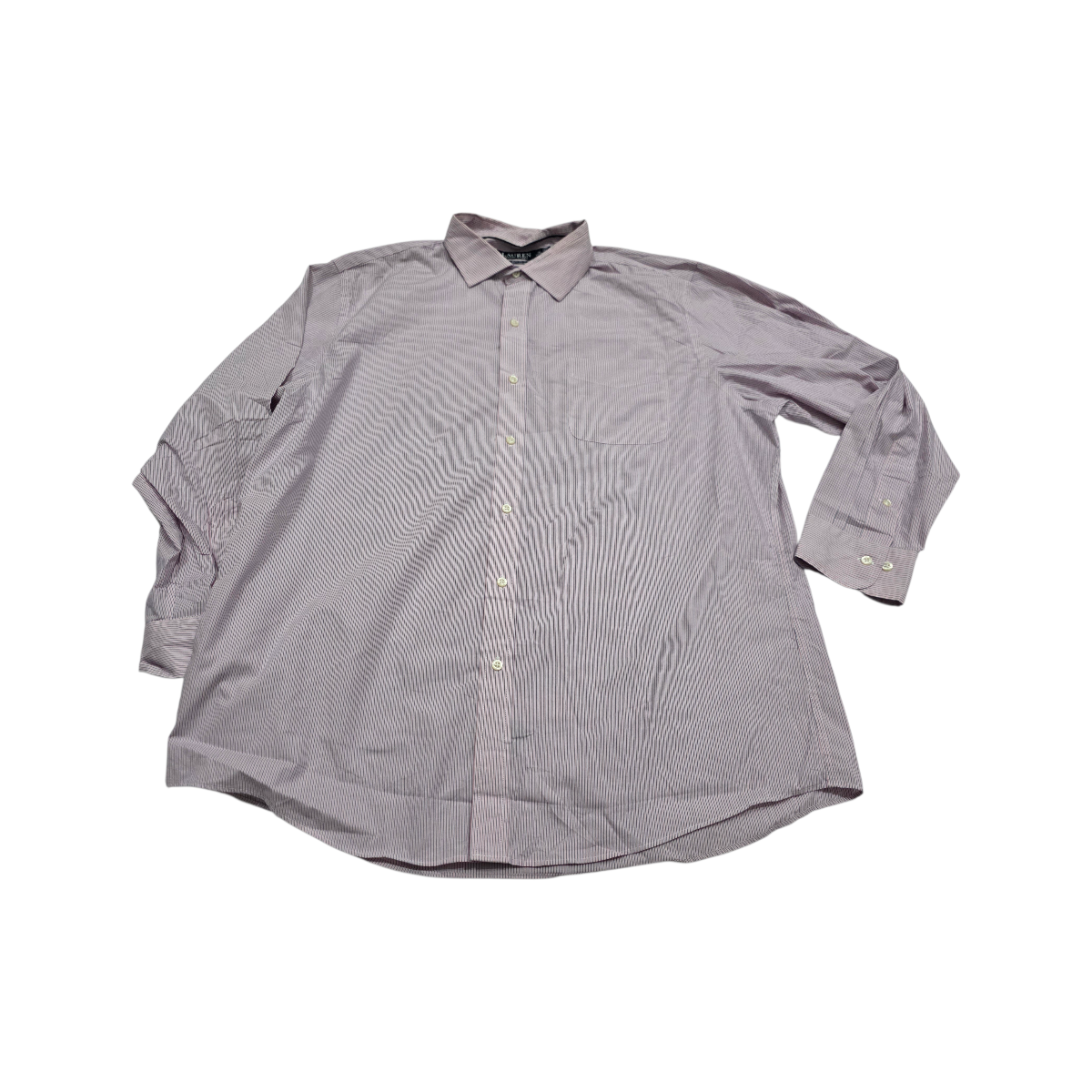 Camisa Ralph Lauren 2xl 18 34-35 Linea Azul Y Rosa