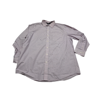 Camisa Ralph Lauren 2xl 18 34-35 Linea Azul Y Rosa