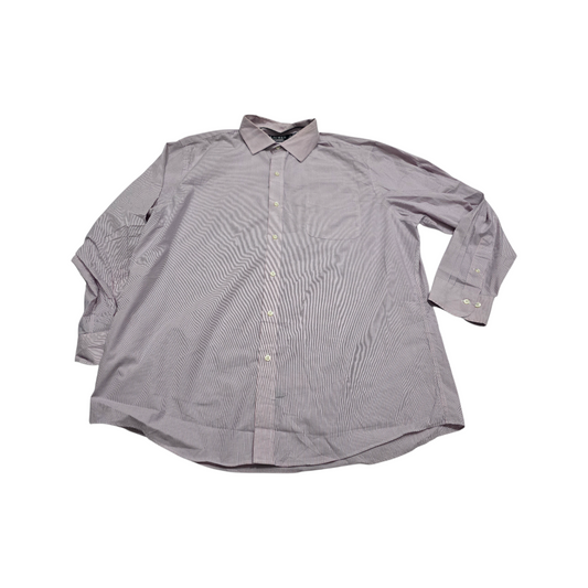 Camisa Ralph Lauren 2xl 18 34-35 Linea Azul Y Rosa