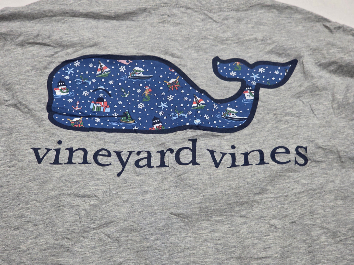 Playera Manga Larga Vineyard Vines Xxl Gris