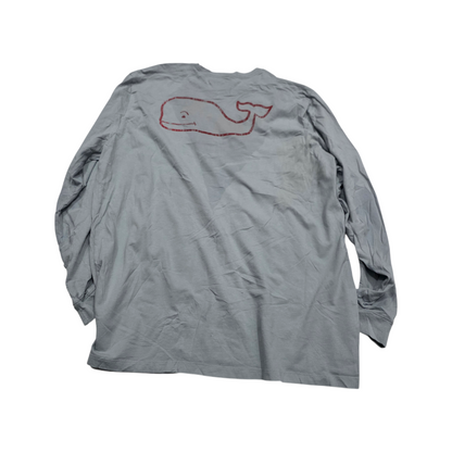 Playera Manga Larga Vineyard Vines Xxl Gris