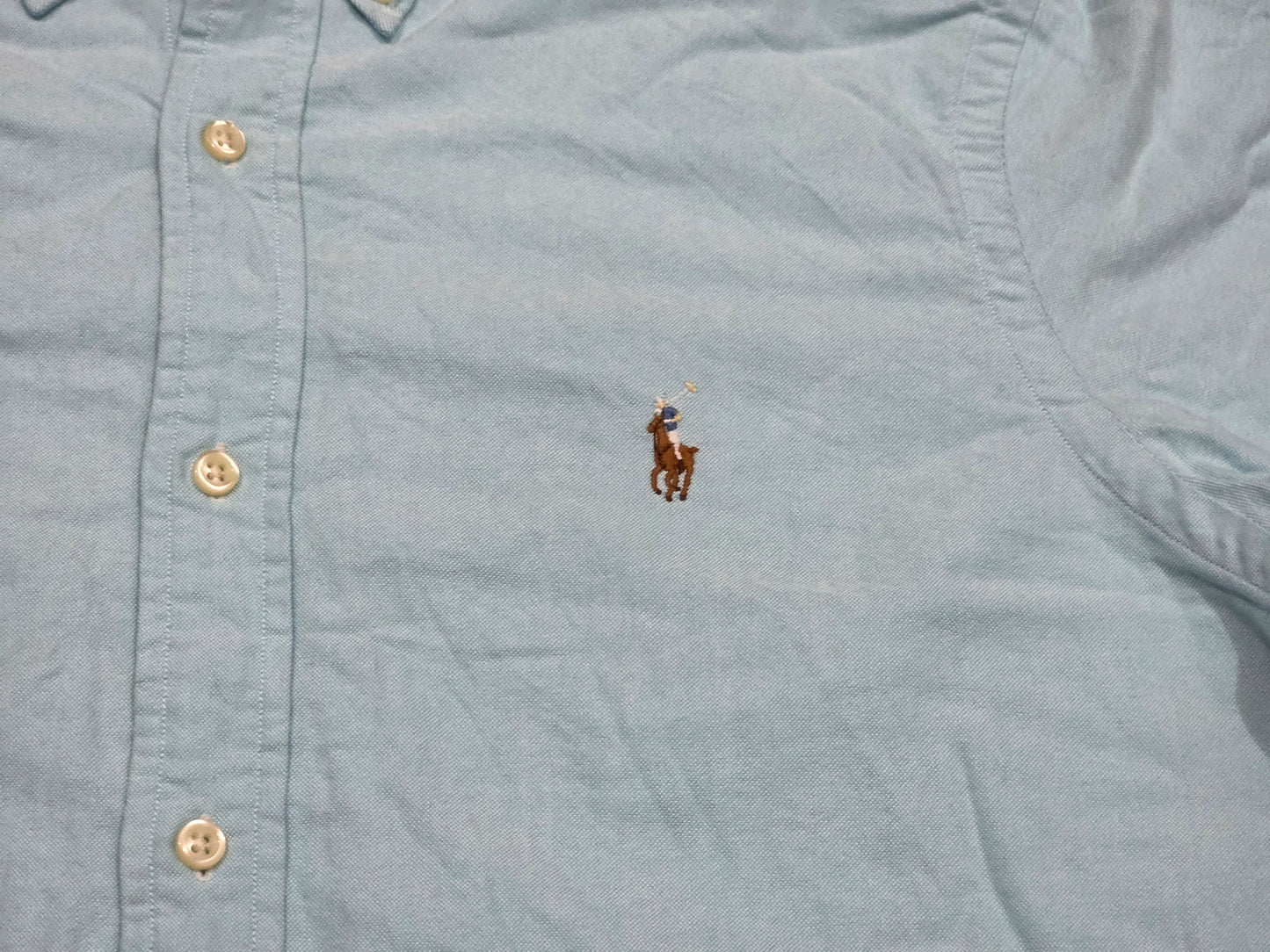 Camisa Ralph Lauren Mediana M Classic Fit Azul Claro