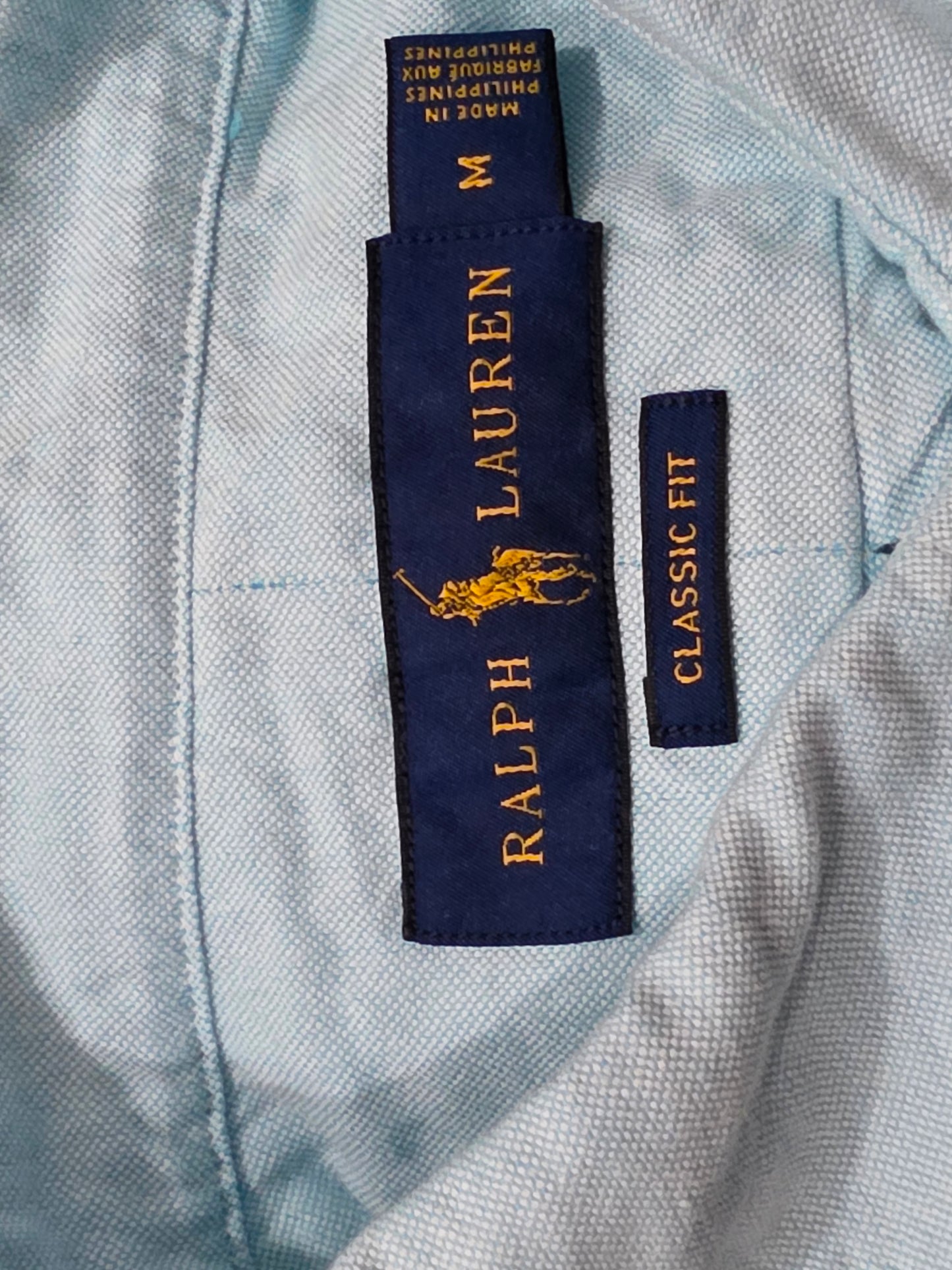 Camisa Ralph Lauren Mediana M Classic Fit Azul Claro