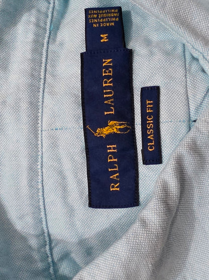 Camisa Ralph Lauren Mediana M Classic Fit Azul Claro