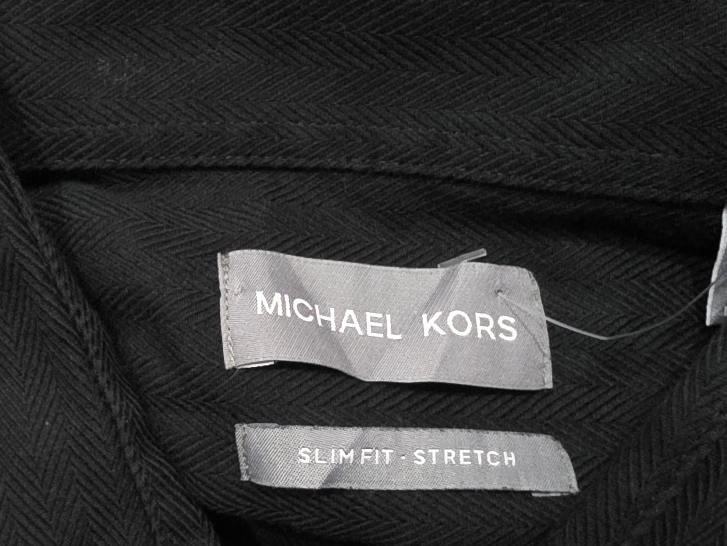 Camisa Michael Kors Mediana 15 1/2 32-33 Slimfit Negro