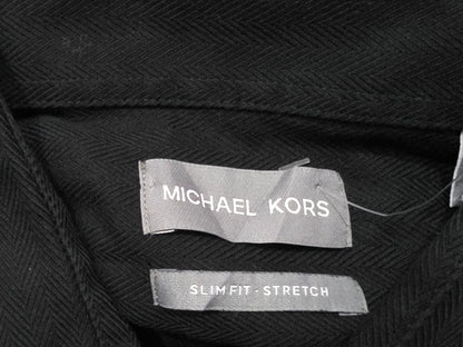 Camisa Michael Kors Mediana 15 1/2 32-33 Slimfit Negro