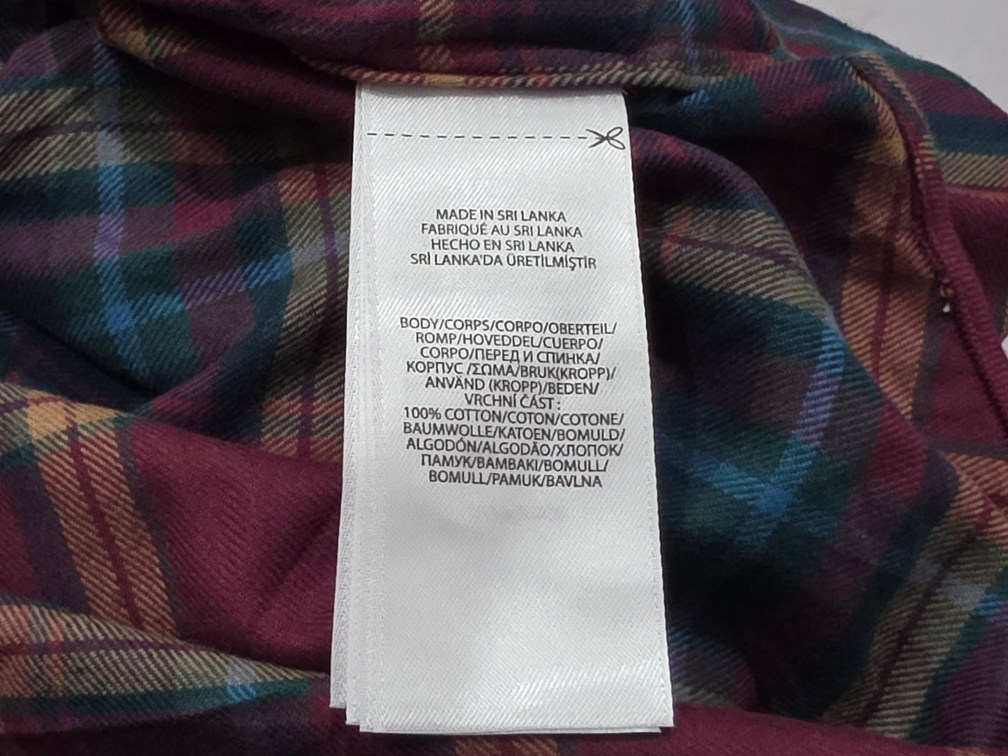 Camisa Ralph Lauren Mediana M Classic Fit Cuadros Vino Verde