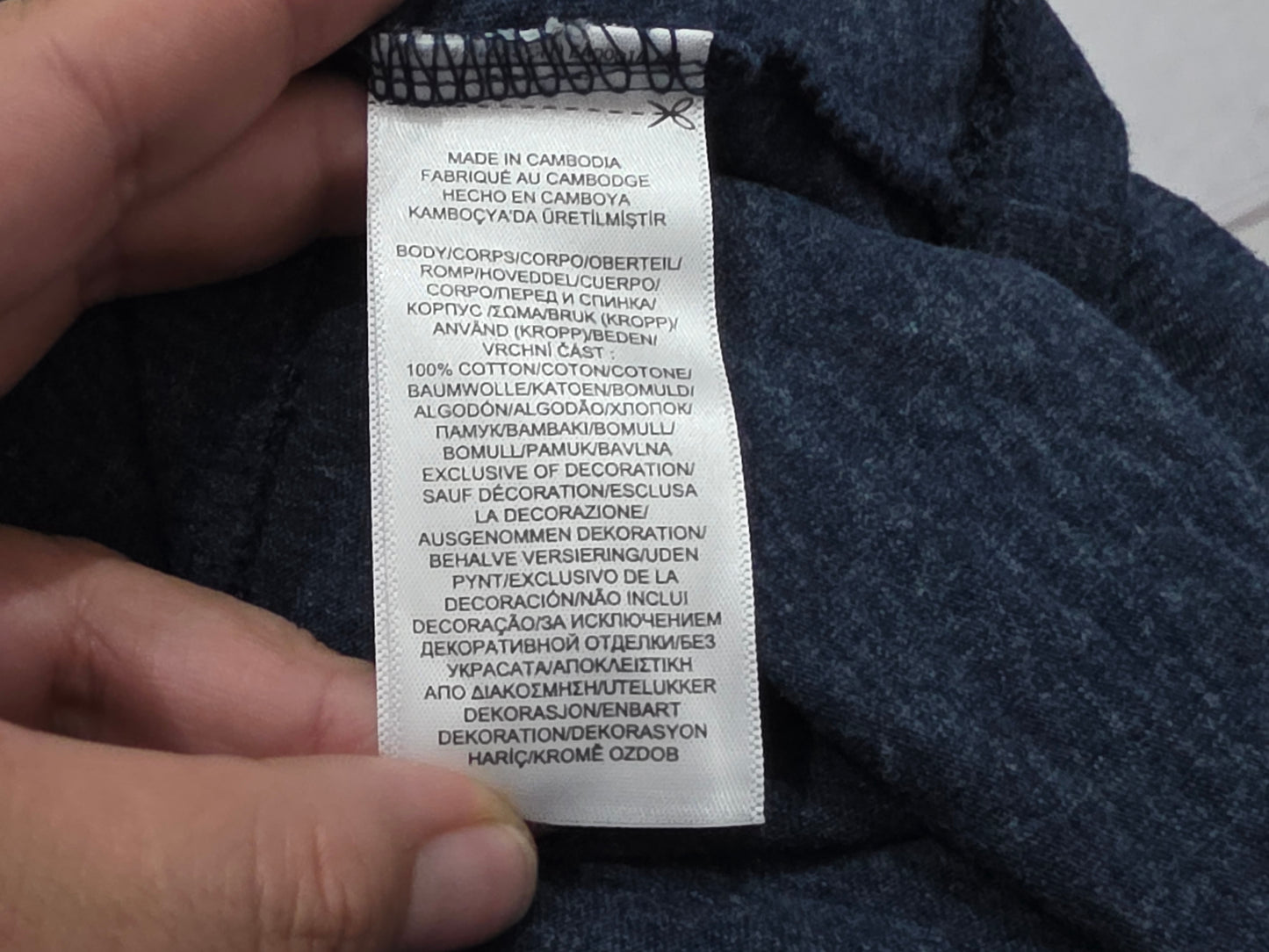 Playera Manga Larga Ralph Lauren Mediana Custom Slimfit Azul