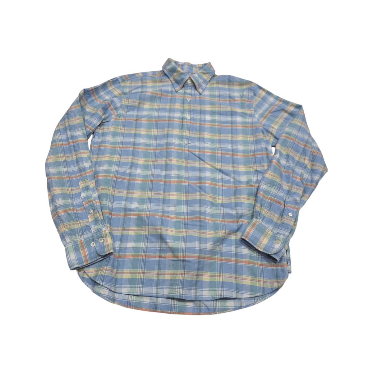 Camisa Brooks Brothers Mediana M Cuadro Azul Claro Colores