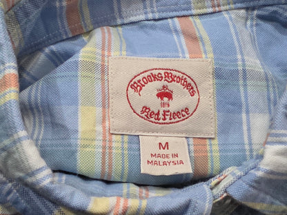 Camisa Brooks Brothers Mediana M Cuadro Azul Claro Colores