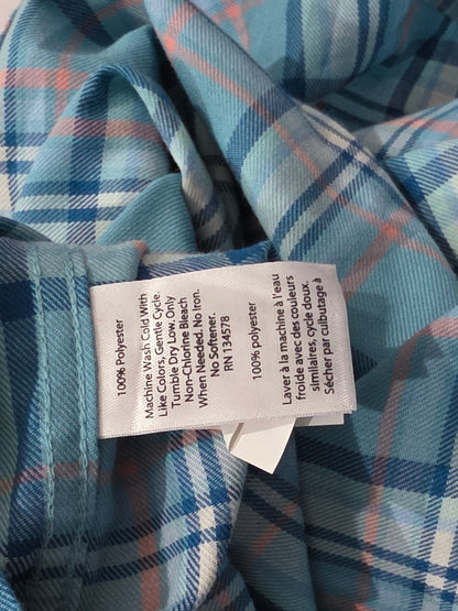 Camisa Vineyard Vines Grande L Slimfit Cuadro Azul Agua