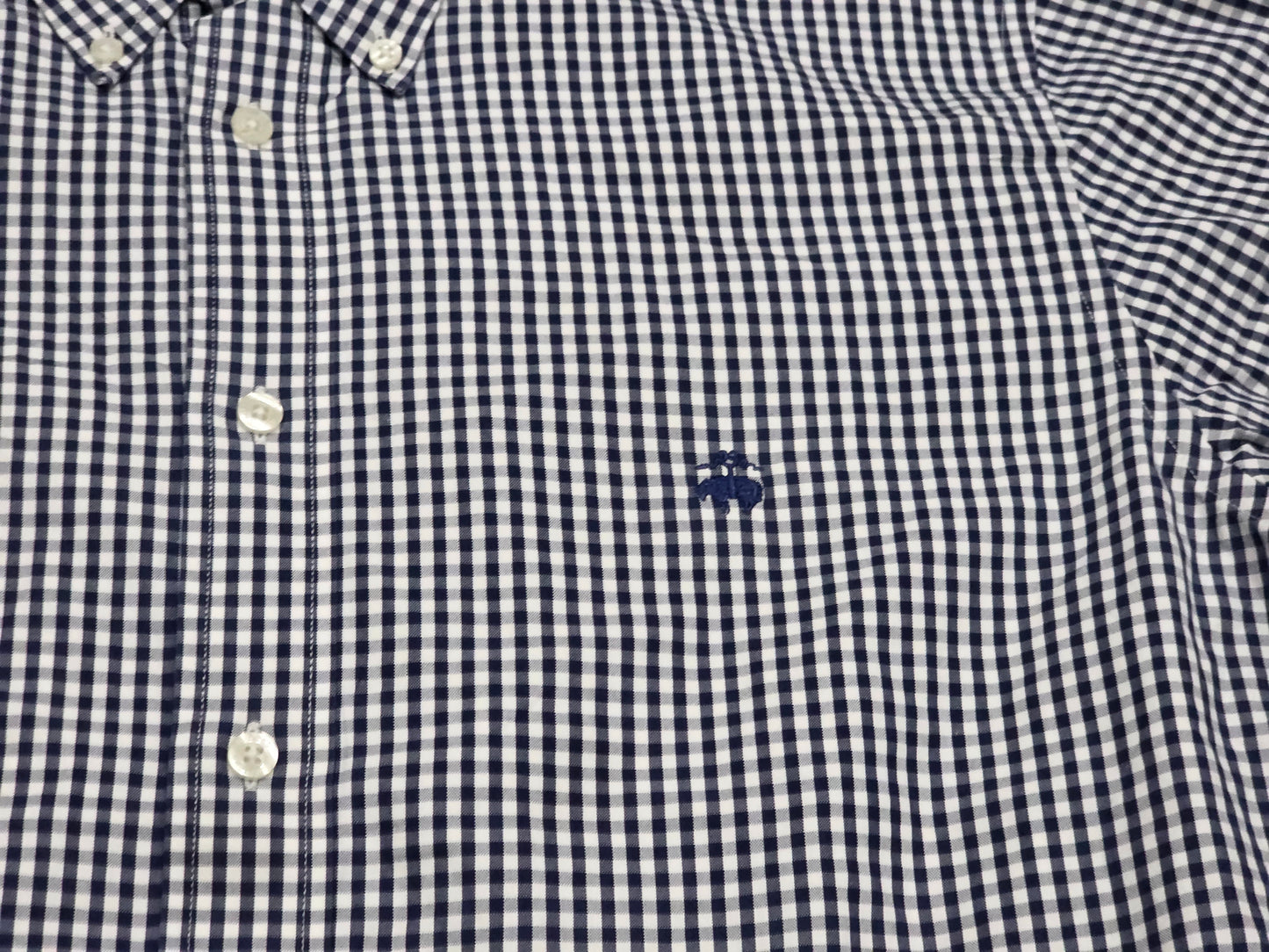 Camisa Brooks Brothers Grande L Regent Cuadro Azul