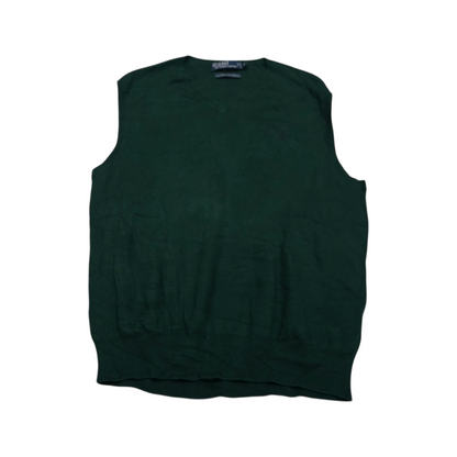 Chaleco Ralph Lauren Grande L Verde Pony Azul