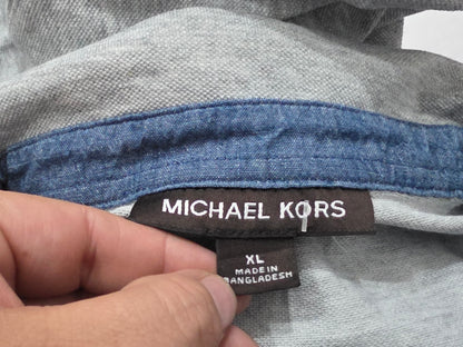 Camisa Manga Corta Michael Kors Xgrande Xl Gris