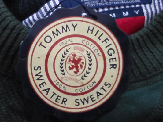 Sueter Tommy Hilfiger Xgrande Verde Cuello Redondo Vintage