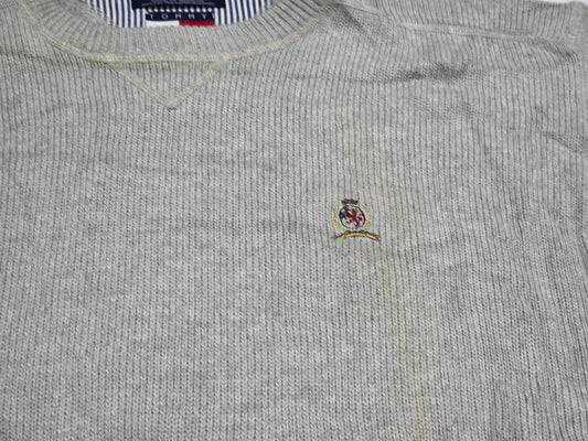 Sueter Tommy Hilfiger Xgrande Xl Gris Vintage