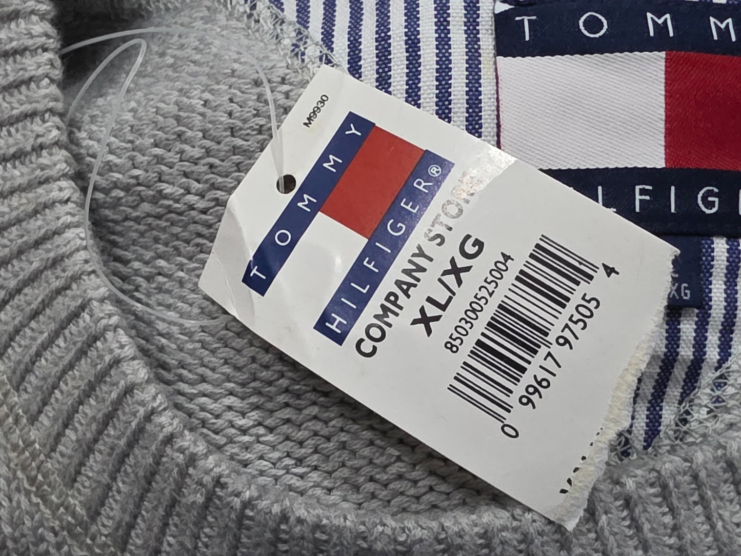 Sueter Tommy Hilfiger Xgrande Xl Gris Vintage