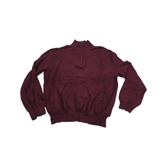 Sueter Ralph Lauren Xgrande Xl Vino Pony Azul Suave