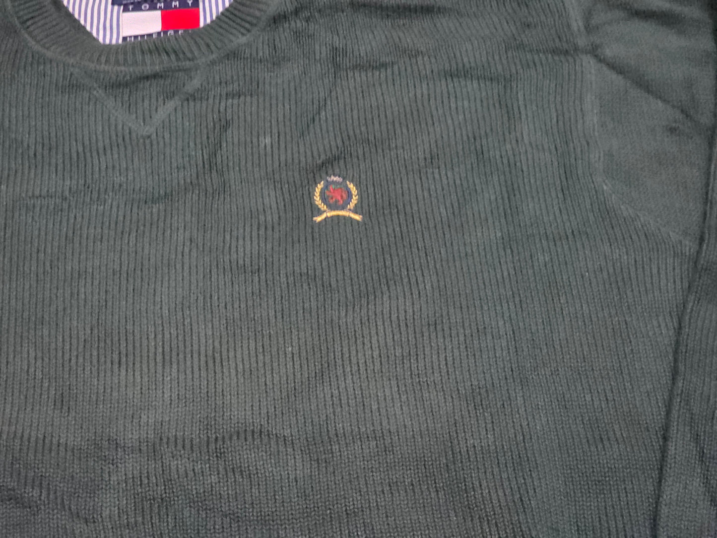 Sueter Tommy Hilfiger Xgrande Xl Verde Vintage