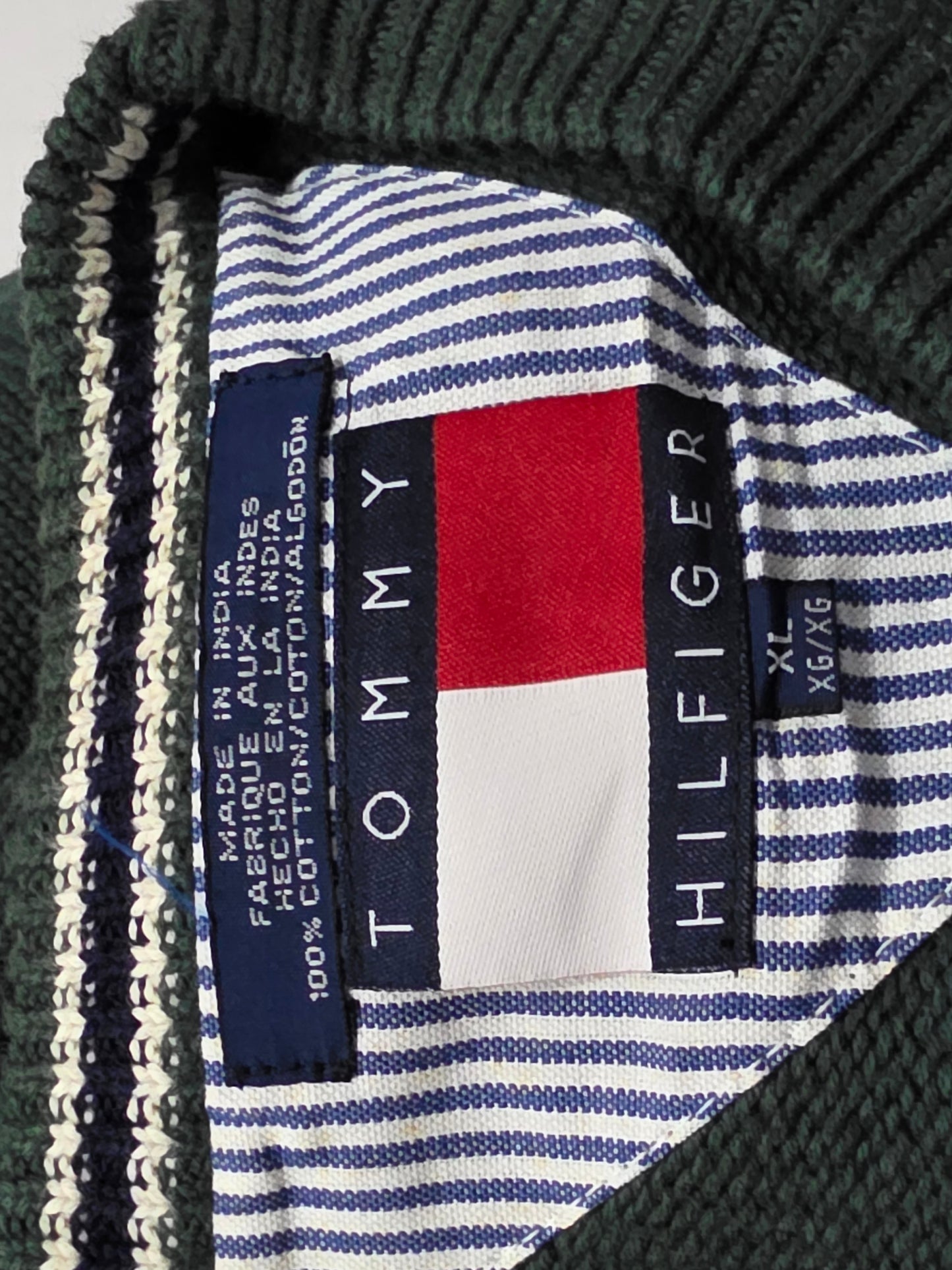 Sueter Tommy Hilfiger Xgrande Xl Verde Vintage