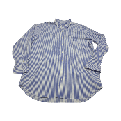 Camisa Ralph Laure Performance 1xbig Azul Lineas