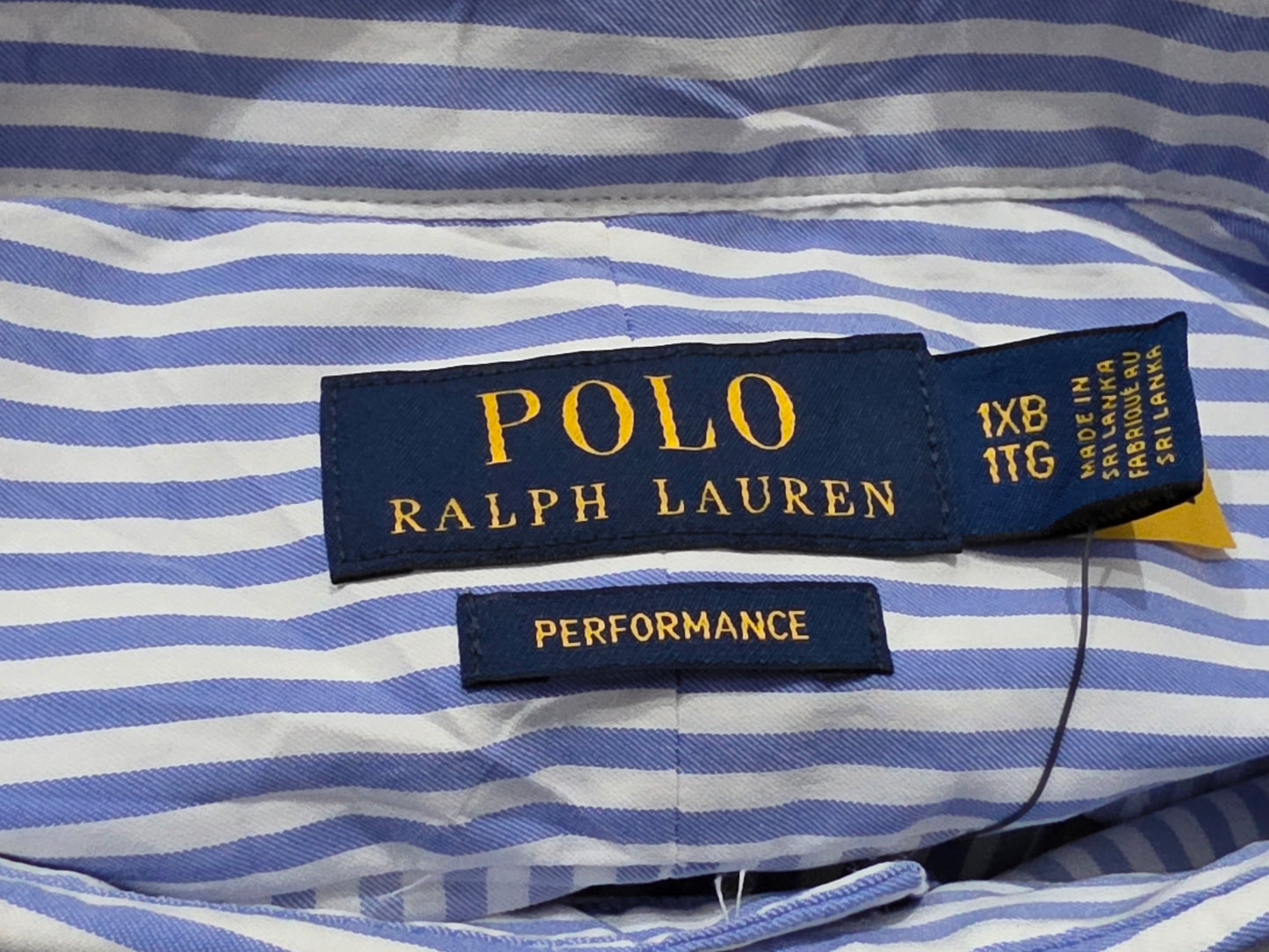 Camisa Ralph Laure Performance 1xbig Azul Lineas