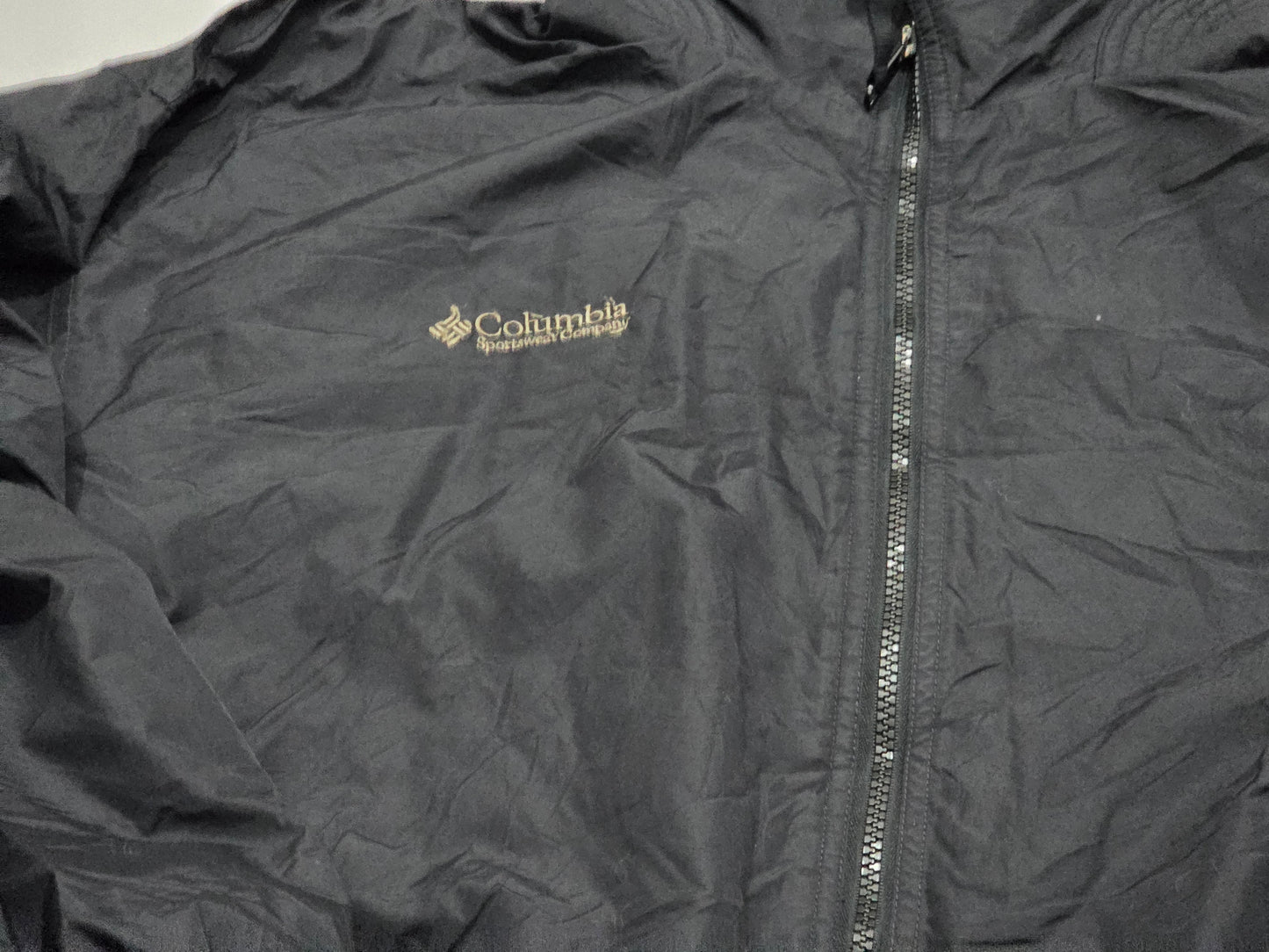 Chamarra Columbia Grande L Negro Resistente Agua