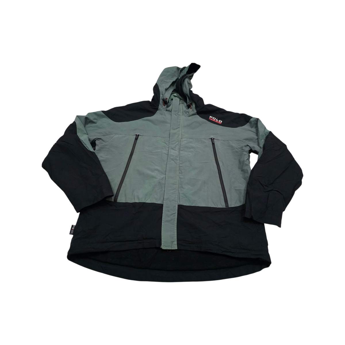 Chamarra Ralph Lauren Sport Xgrande Xl Verde Y Negro