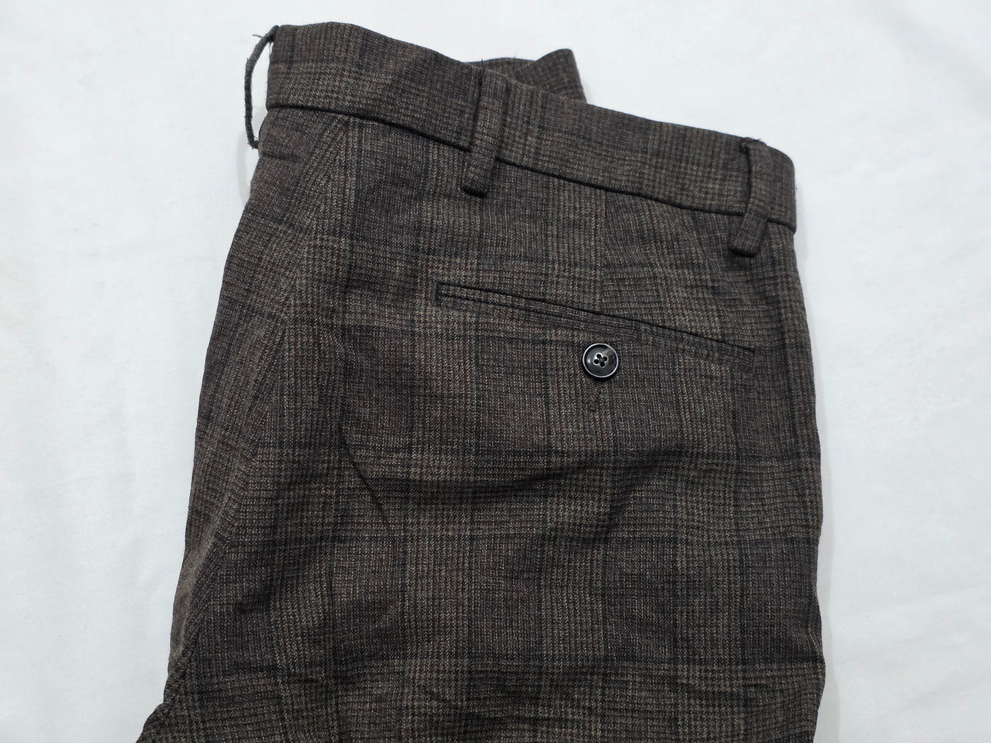 Pantalon De Vestir Tommy Hilfiger 30x32 Cuadro Cafe