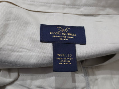 Pantalon Advantage Chino Elliot Brooks Brothers 33x30 Beige