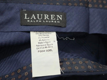 Pantalon Vestir Ralph Lauren 38x30 Azul