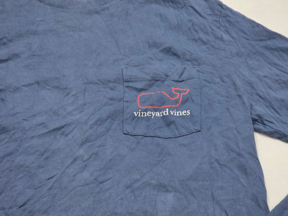 Playera Manga Larga Vineyard Vines Chico S Azul Deslavado