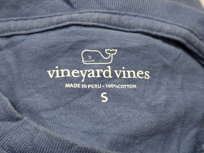 Playera Manga Larga Vineyard Vines Chico S Azul Deslavado