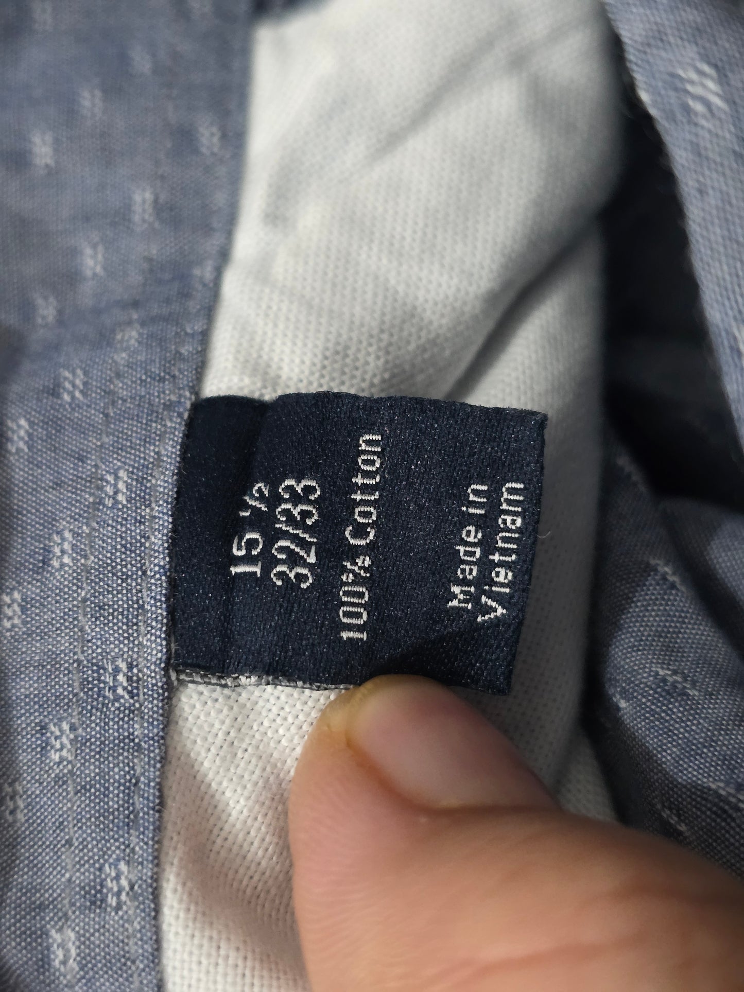 Camisa Slimfit Penguin Mediana 15 1/2 Azul