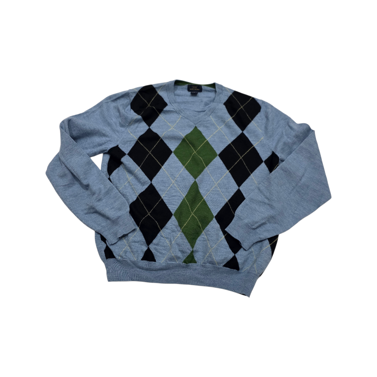 Sueter Brooks Brothers Grande L Azul Claro Figuras