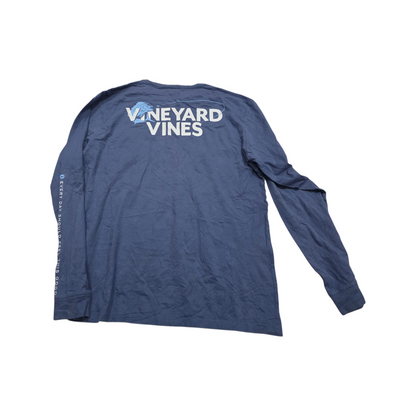 Playera Manga Larga Vineyard Vines Grande L Azul