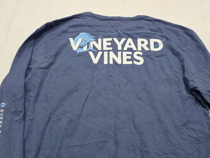Playera Manga Larga Vineyard Vines Grande L Azul