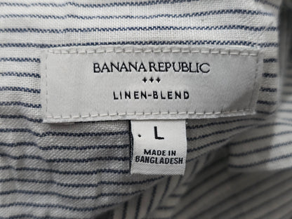 Camisa Banana Republic Grande L Linea Azul
