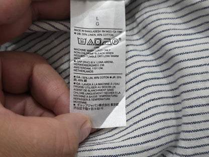 Camisa Banana Republic Grande L Linea Azul