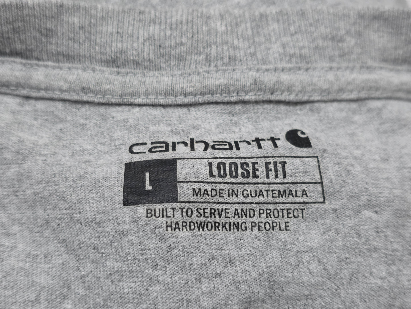 Playera Manga Larga Carhartt Grande L Gris