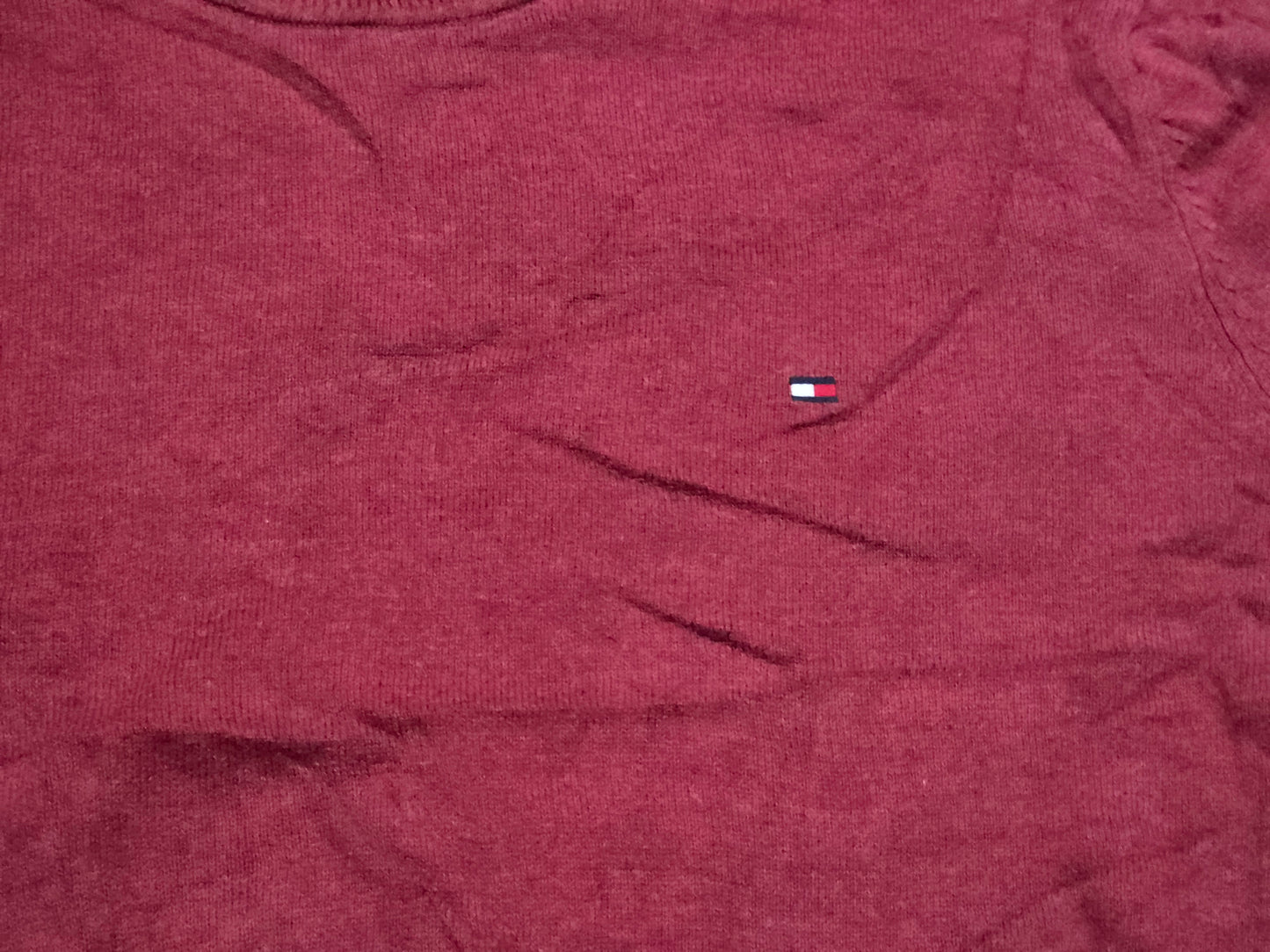 Sueter Tommy Hilfiger Xgrande Xl Vino Cuello V
