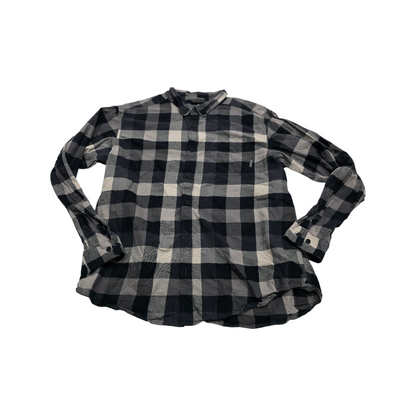 Camisa Columbia Xgrande Xl Cuadro Gris