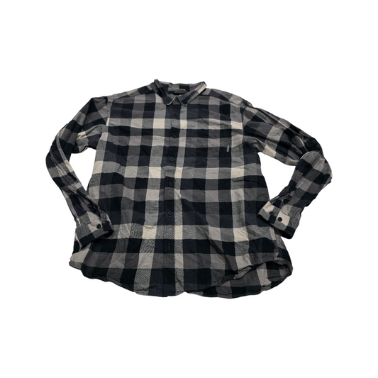Camisa Columbia Xgrande Xl Cuadro Gris