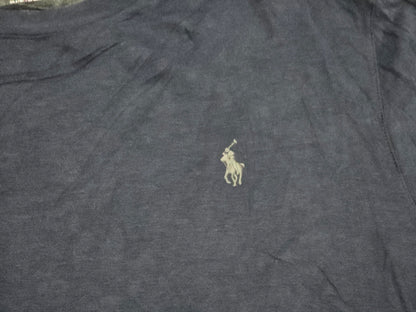 Sueter Delgado Ralph Lauren Xgrande Xl Azul Pony Gris