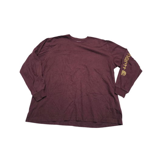Playera Manga Larga Carhartt Xgrande Xl Vino